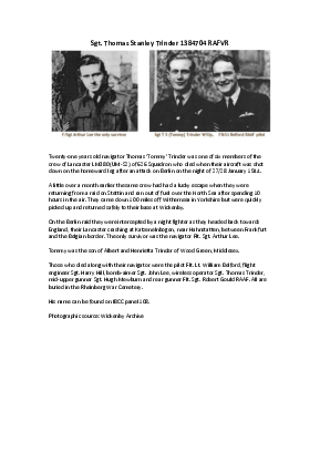 A preview of a PDF biography for Trinder, Thomas Stanley